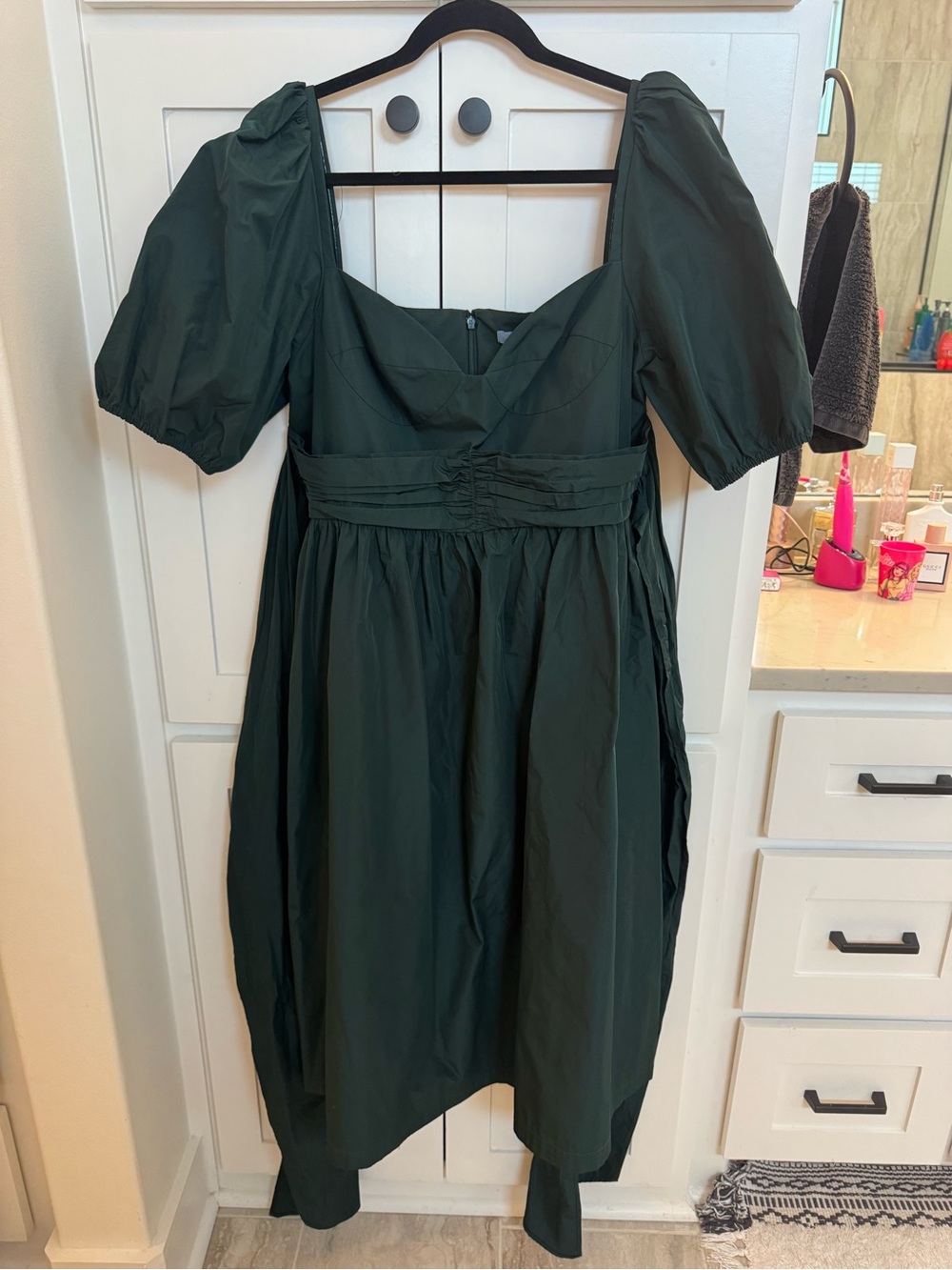antonio melani hunter green valeria dress